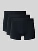 Bread & Boxers Trunks mit elastischem Bund im 3er-Pack Marine