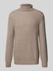 GRAN SASSO Strickpullover mit Rollkragen Modell 'ROLLI' Sand