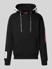 Alpha Industries Regular Fit Hoodie aus Baumwoll-Mix mit Label-Patch Black