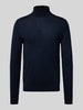 Tiger Of Sweden Gebreide coltrui, model 'Neville' Marineblauw