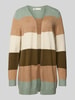 Only Regular Fit Cardigan aus Viskose-Mix Modell 'LESLY' Schilf Melange