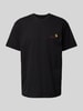 Carhartt Work In Progress T-Shirt mit Label-Stitching Modell 'American' Black