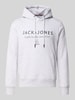JACK & JONES Relaxed Fit Hoodie aus Baumwoll-Mix Modell 'KYLE' Offwhite Melange