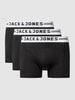 Jack & Jones Obcisłe bokserki o kroju comfort fit w zestawie 3 szt. Czarny