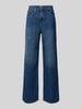 Only Wide Leg Jeans aus reiner Baumwolle mit Kontrastnähten Modell 'HOPE' Jeansblau