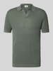 DRYKORN Koszulka polo o kroju slim fit z dekoltem w serek model 'Braian' Jasnoszary