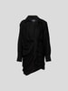 Jacquemus Knielanges Kleid in Wickel-Optik Schwarz