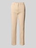 Cambio Regular Fit Stoffhose mit Gürtelschlaufen Modell 'KARINA' Beige