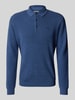 Barbour Strickpullover mit Polokragen Bleu