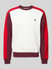 Lacoste Sweatshirt im Colour-Blocking-Design Weiss