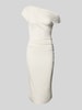 BOSS Midi-jurk in one shoulder-design, model 'Etrimi' Offwhite