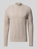 Cinque Gebreide pullover met ribboorden, model 'BRIAN' Beige