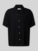 Jack & Jones Relaxed Fit Freizeithemd aus Viskose-Leinen-Mix Modell 'WAYNE' Black