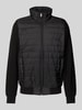 Christian Berg Men Sweatjacke mit Stehkragen Black