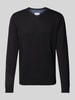 Tom Tailor Regular Fit Strickpullover aus reiner Baumwolle Black