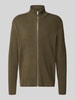 Lindbergh Strickjacke mit Strukturmuster Oliv