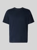 SELECTED HOMME Regular fit T-shirt van puur katoen, model 'CHRIS' Donkerblauw