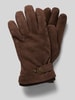 Hestra Handschuhe mit Label-Detail Modell 'Bergvik' Hellbraun
