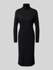 s.Oliver RED LABEL Slim Fit Strickkleid mit Rollkragen im Viskosemix  Black