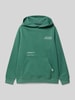 Garcia Regular Fit Hoodie mit Logo-Patch Lagune