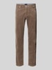Christian Berg Men Straight Fit Stoffhose in Cord-Optik Graphit