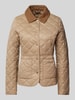 Barbour Steppjacke mit aufgesetzten Taschen Modell 'DEVERON' Sand