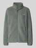 Columbia Fleecejack met opstaande kraag en labeldetail Rietgroen