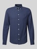 Casual Friday Regular Fit Freizeithemd mit Button-Down-Kragen Modell 'Anton' Marine