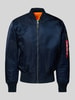 Alpha Industries Bomberjack met opstaande kraag Donkerblauw