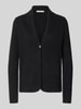 Christian Berg Woman Regular Fit Strickjacke aus Viskose-Mix mit Reverskragen Black
