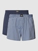 BOSS Boxershort met logopatch in een set van 2 stuks Donkerblauw