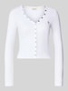 GUESS Jeans Slim Fit Longsleeve aus Baumwoll-Mix Weiss