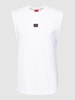HUGO Tanktop mit Label-Patch Modell 'Dankto' Weiß