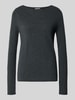 Marc O'Polo Regular fit gebreide pullover van wolmix Donkergrijs