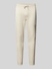 Tommy Jeans Slim fit sweatpants met labeldetail Beige