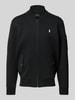 Polo Ralph Lauren Sweatjacke mit Pattentaschen Modell 'BOMBER' Black