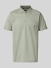 Lerros Regular fit poloshirt met borstzak Lindegroen