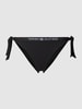 TOMMY HILFIGER Figi bikini z nadrukiem z logo Czarny