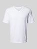 Jack & Jones T-Shirt mit V-Ausschnitt Modell 'ORGANIC BASIC' Weiss