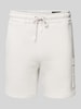 Alpha Industries Sweatshorts mit elastischem Bund und Tunnelzug Hellgrau