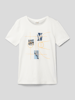 s.Oliver RED LABEL T-Shirt mit Motiv-Print Weiß