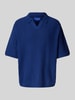 Jack & Jones Relaxed Fit Poloshirt mit Lochmuster Modell 'PAROS' Dunkelblau