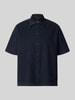 BOSS Orange Regular Fit Cordhemd aus Baumwoll-Mix Modell 'LAKITH_M' Marine