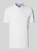 Fynch-Hatton Regular Fit Poloshirt mit Label-Stitching Weiss