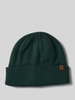 Barts Beanie van viscosemix, model 'WILLES' Groen