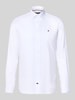 Tommy Hilfiger Regular fit zakelijk overhemd van puur katoen Wit