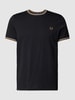 Fred Perry T-Shirt mit Logo-Stitching Schwarz