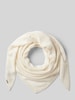 Seeberger Schal aus reinem Kaschmir mit Label-Detail Offwhite