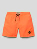 Shiwi Badehose mit Label-Patch Modell 'MIKE' Orange