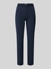 Christian Berg Woman Slim fit stoffen broek met ritszakken Donkerblauw